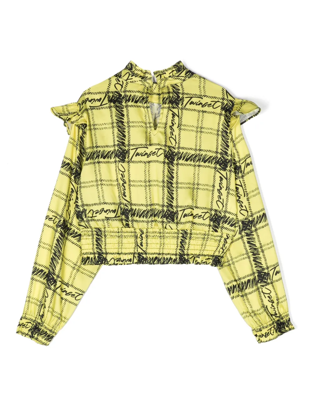 twinsetkids TWINSET Kids Geruit shirt - Geel