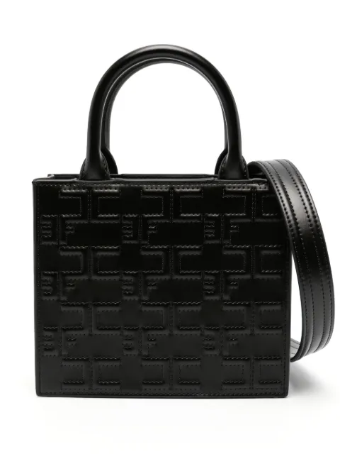 Elisabetta Franchi bold monogram small shopper bag