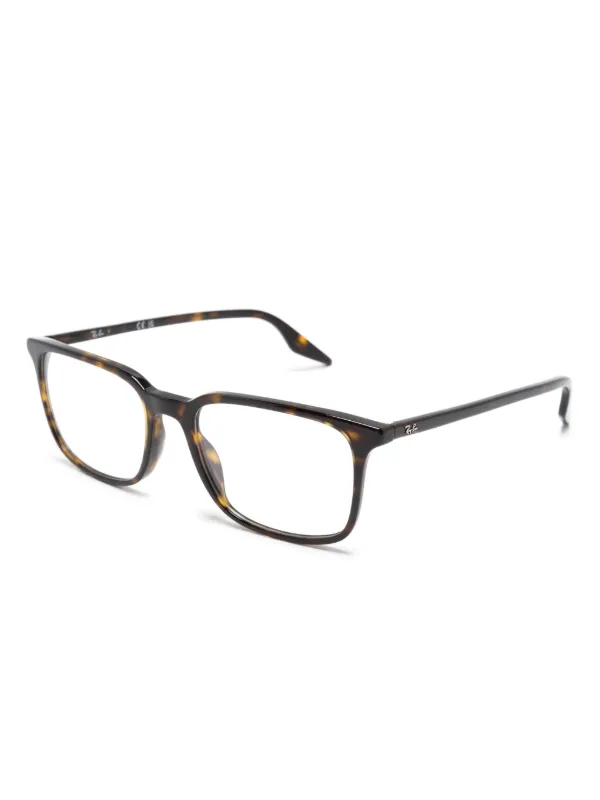 Ray-Ban Tortoiseshell square-frame Glasses | Brown | FARFETCH ZA