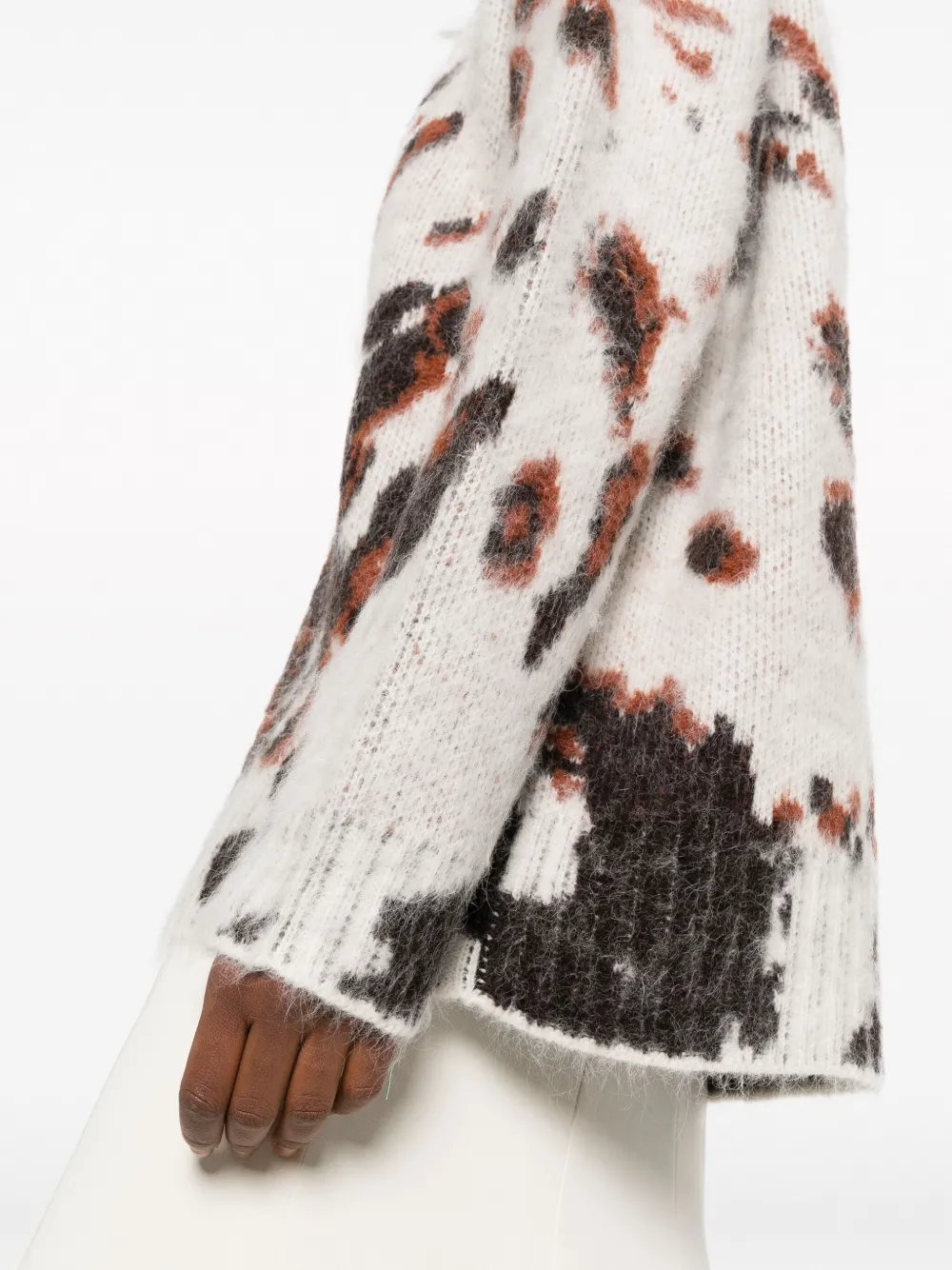 Stella McCartney Trui met jacquard Beige