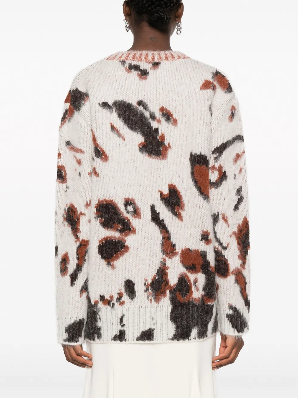Stella McCartney Trui met jacquard Beige