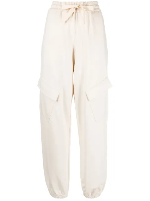 Jil Sander drawstring-waist cotton track pants