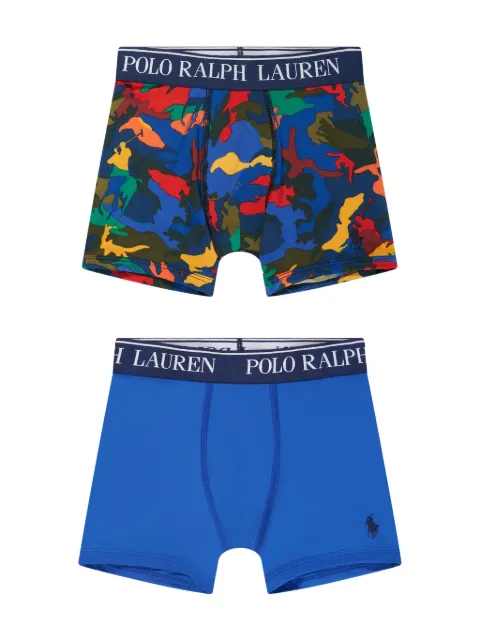 POLO RALPH LAUREN KIDS logo-waistband boxer shorts