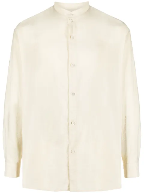 LEMAIRE camisa manga larga con cuello mao