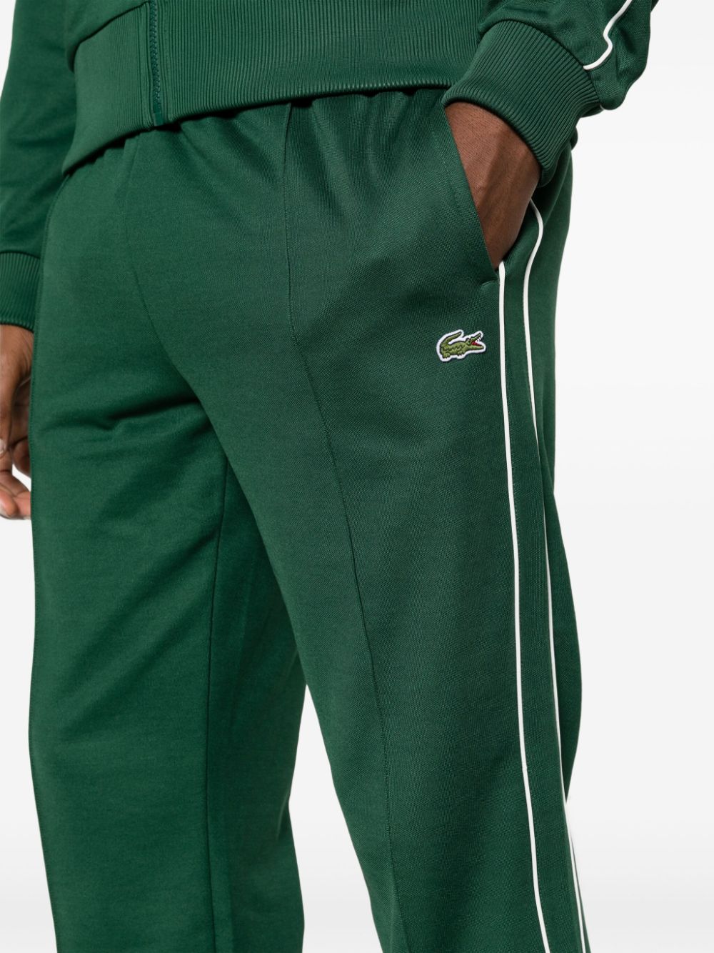 Shop Lacoste Paris Logo-patch Track Pants In Green