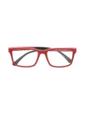 Emporio Armani matte square-frame sunglasses - Red