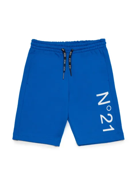 Nº21 Kids logo-print cotton shorts