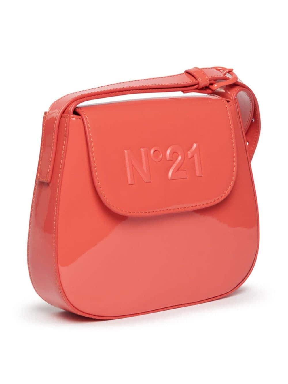Shop N°21 Logo-plaque Shoulder Bag In 红色