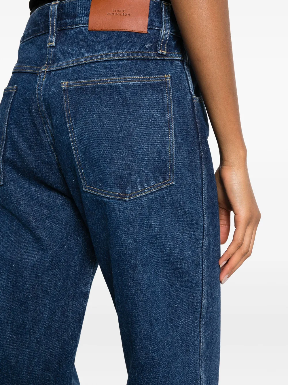 Studio Nicholson Aral straight-leg jeans Blauw