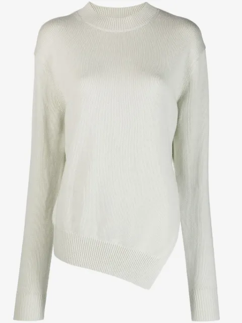 Studio Nicholson Shiso asymmetric-hem knitted jumper