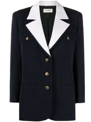 Saint Laurent Pre-Owned Rose Jacket Classic Collar Blazer - Farfetch