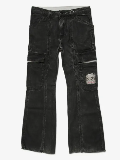 Nº21 Kids pantalones cargo de mezclilla