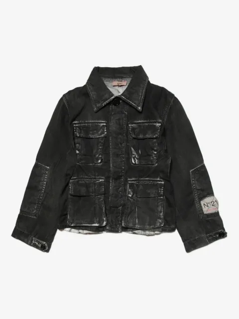 Nº21 Kids distressed denim jacket