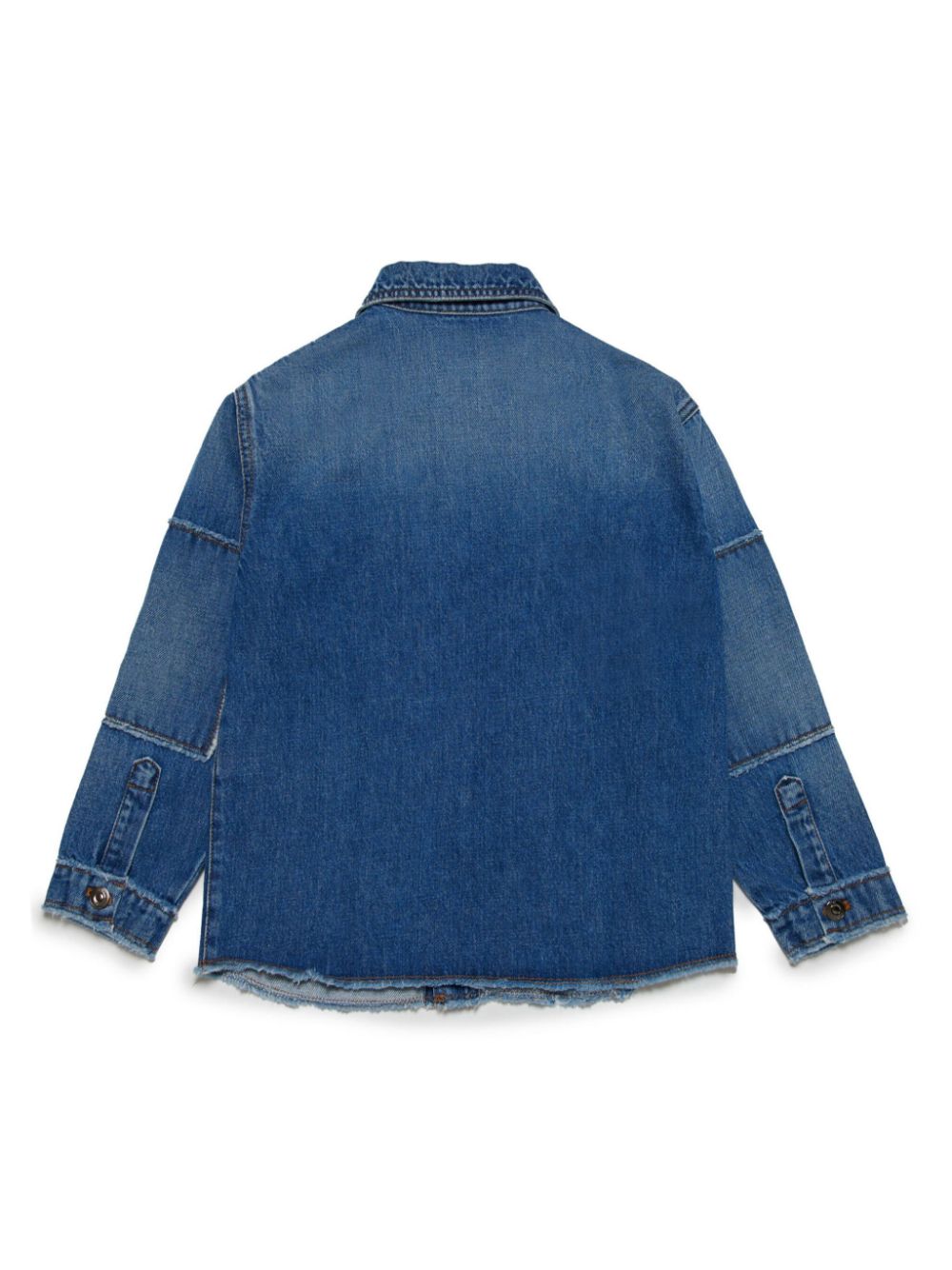 Nº21 Kids logo-patch denim jacket - Blue