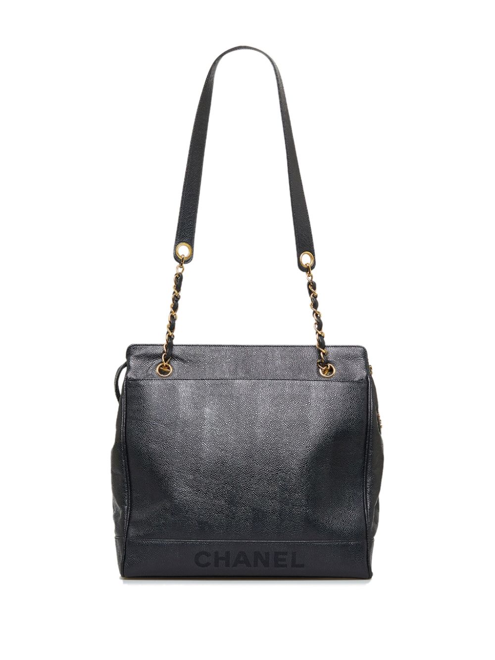 Chanel Caviar Vintage Black Leather Backpack