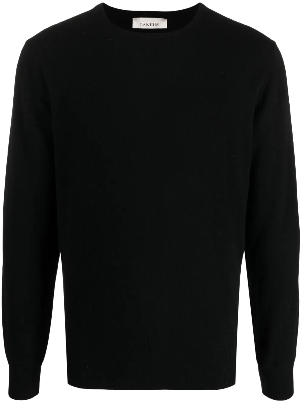 Laneus pull en cachemire à effet brossé - Noir Top Merken Winkel
