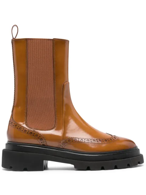 Santoni 皮质切尔西靴