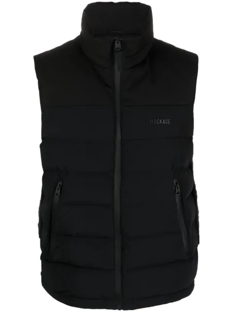 Mackage chaleco capitonado con logo estampado