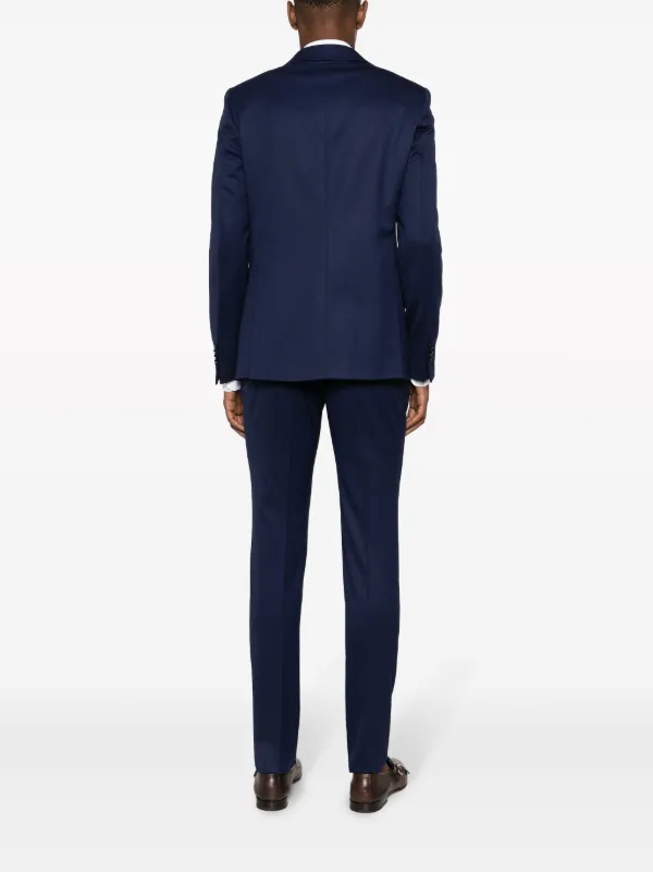 Manuel Ritz ピークドラペル シングルスーツ | ブルー | FARFETCH JP