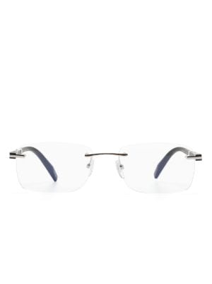 Chopard Eyewear logo plaque Frameless Glasses Farfetch