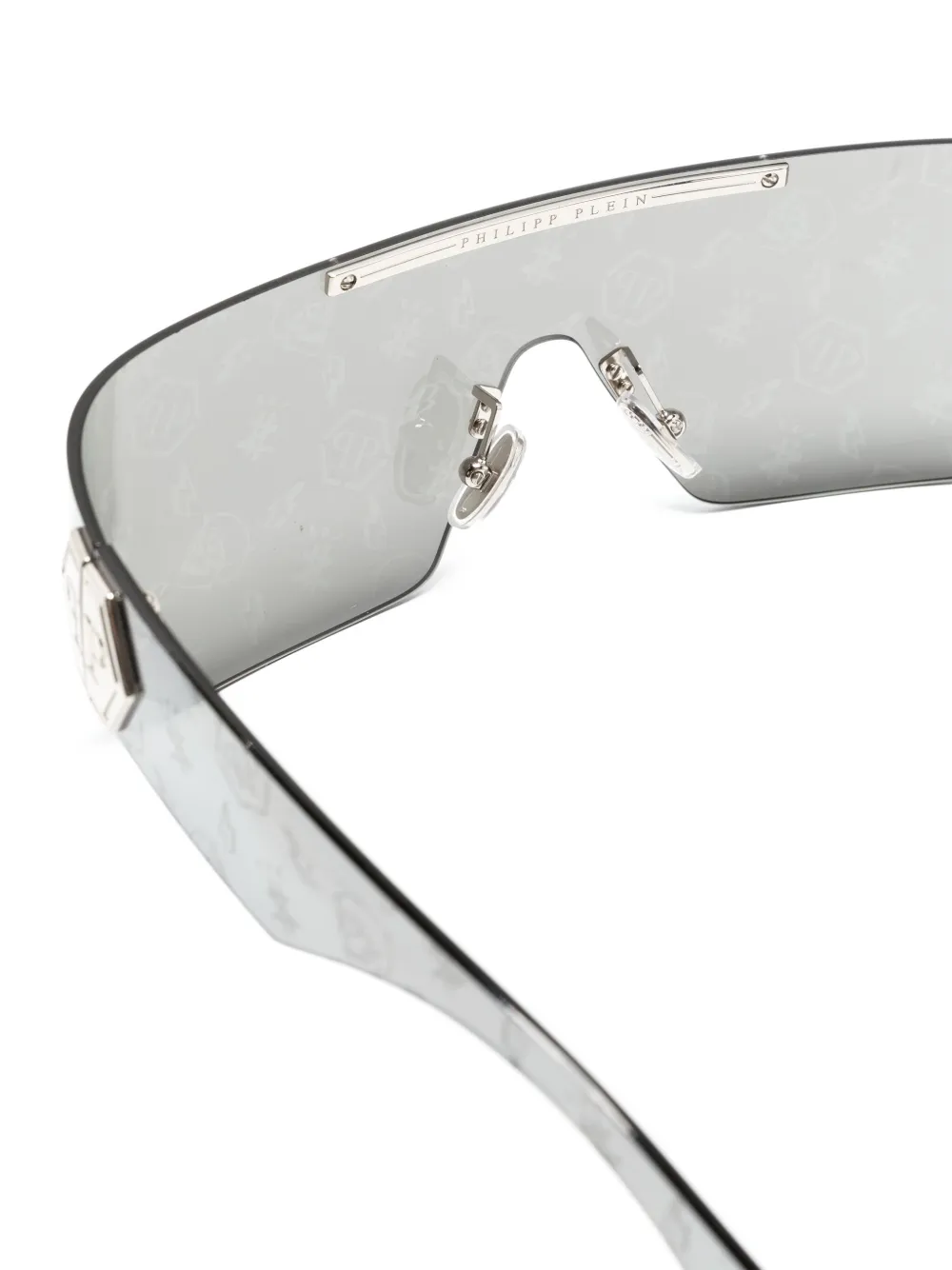 Philipp Plein Plein Hero Logo-plaque Sunglasses In Black