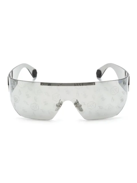 Philipp Plein Eyewear Plein Hero logo-plaque sunglasses