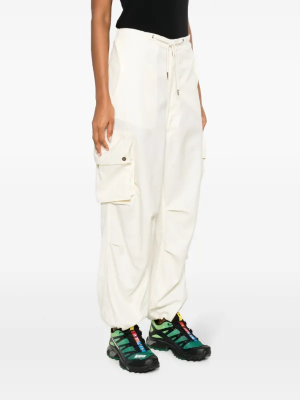 DARKPARK Drawstring Cargo Track Pants Neutrals FARFETCH AE