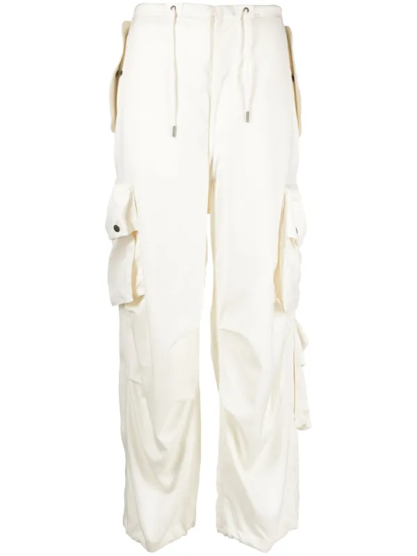 DARKPARK Drawstring Cargo Track Pants Neutrals FARFETCH AE