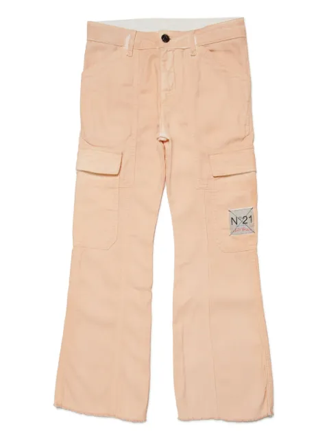 Nº21 Kids pantalones cargo de mezclilla