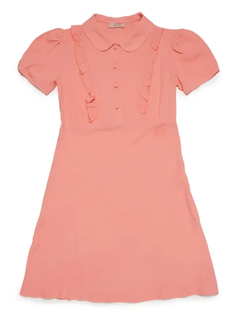 Nº21 Kids vestido corto con ribete de volantes