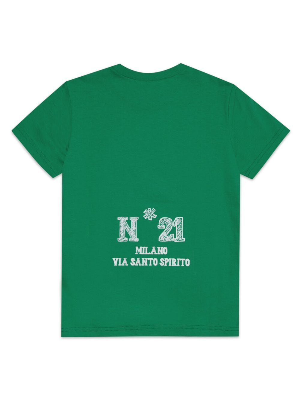 Nº21 Kids T-shirt met logoprint - Groen