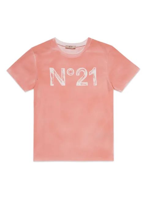 Nº21 Kids logo-print cotton T-shirt
