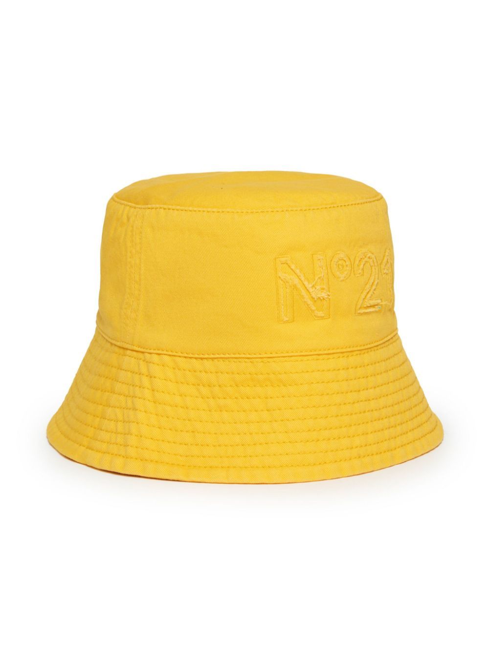 Shop N°21 Logo-embroidered Fisherman Hat In Yellow