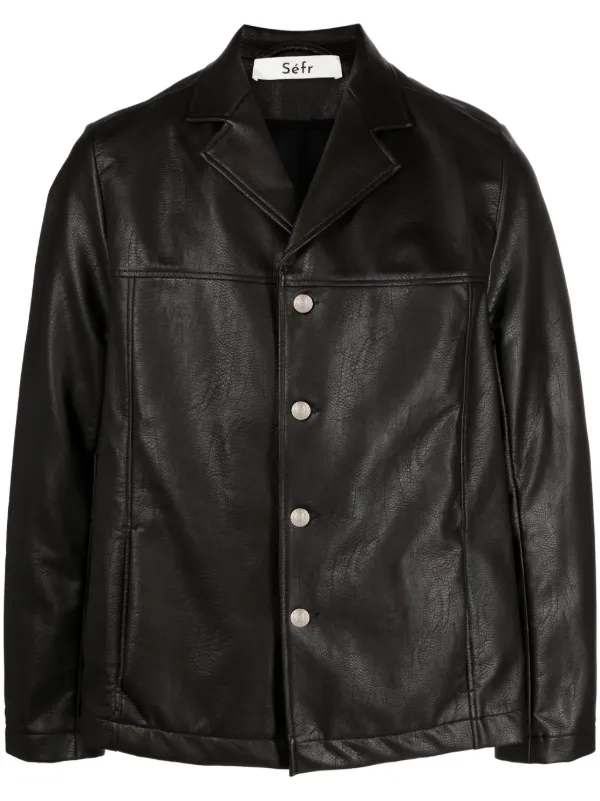 Séfr Francis faux-leather Jacket - Farfetch