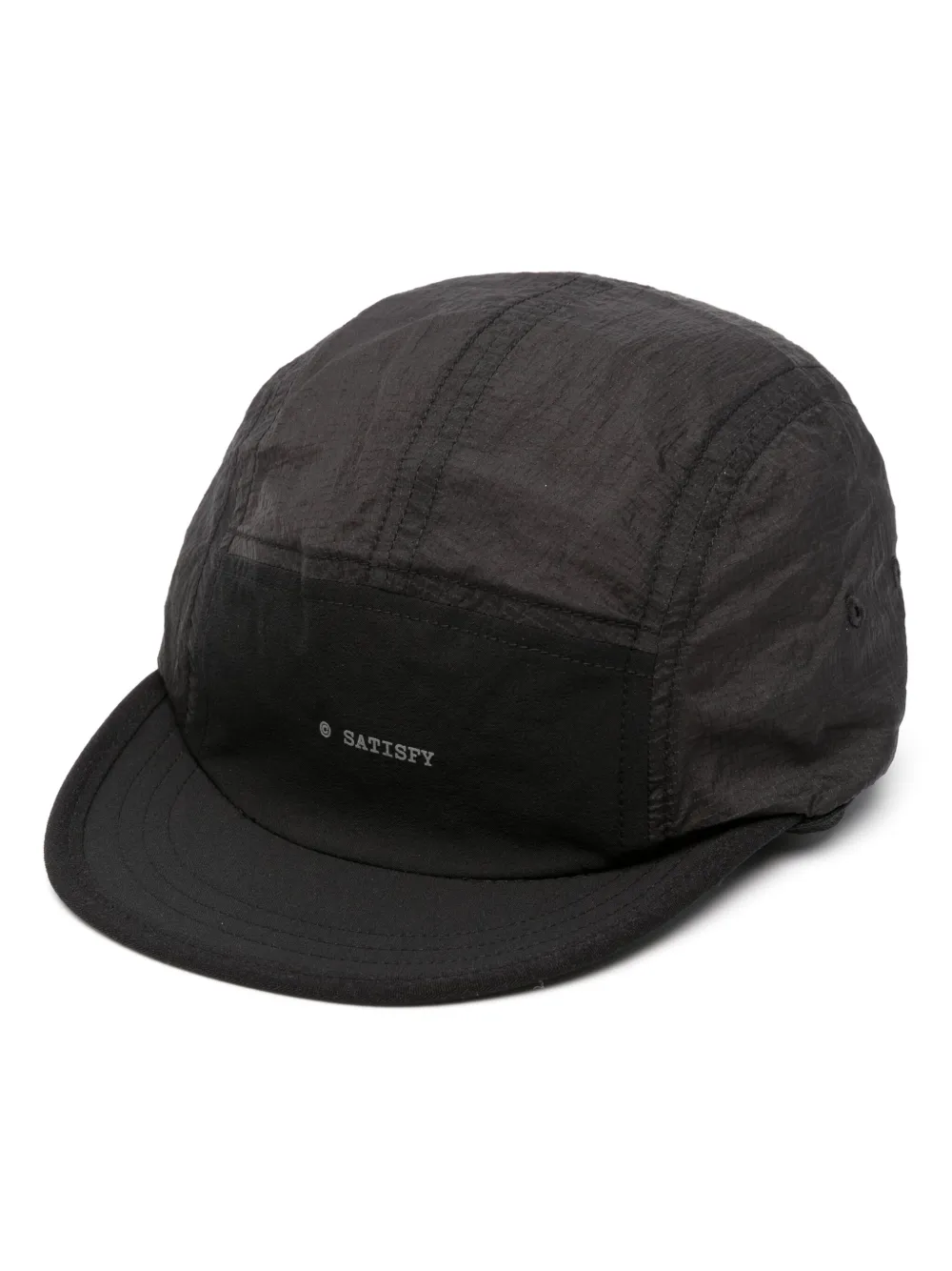 Satisfy Logo-print Adjustable Cap In Black