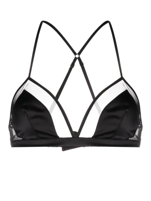 Soutien-gorge satiné en tulle - Dolce & Gabbana - Modalova