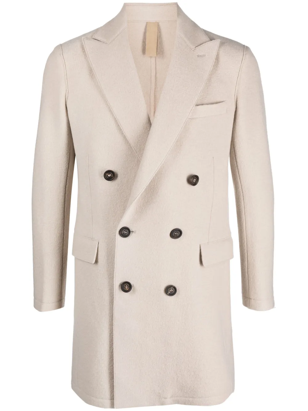 Eleventy Jas met dubbele rij knopen Beige