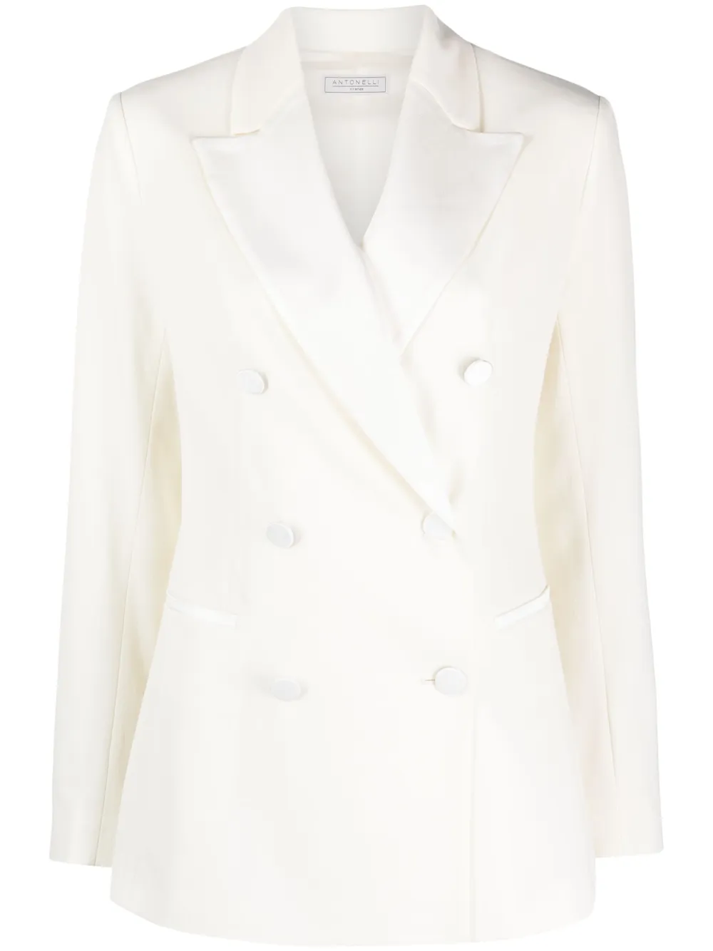 Antonelli double-breasted notched-lapels blazer - Weiß