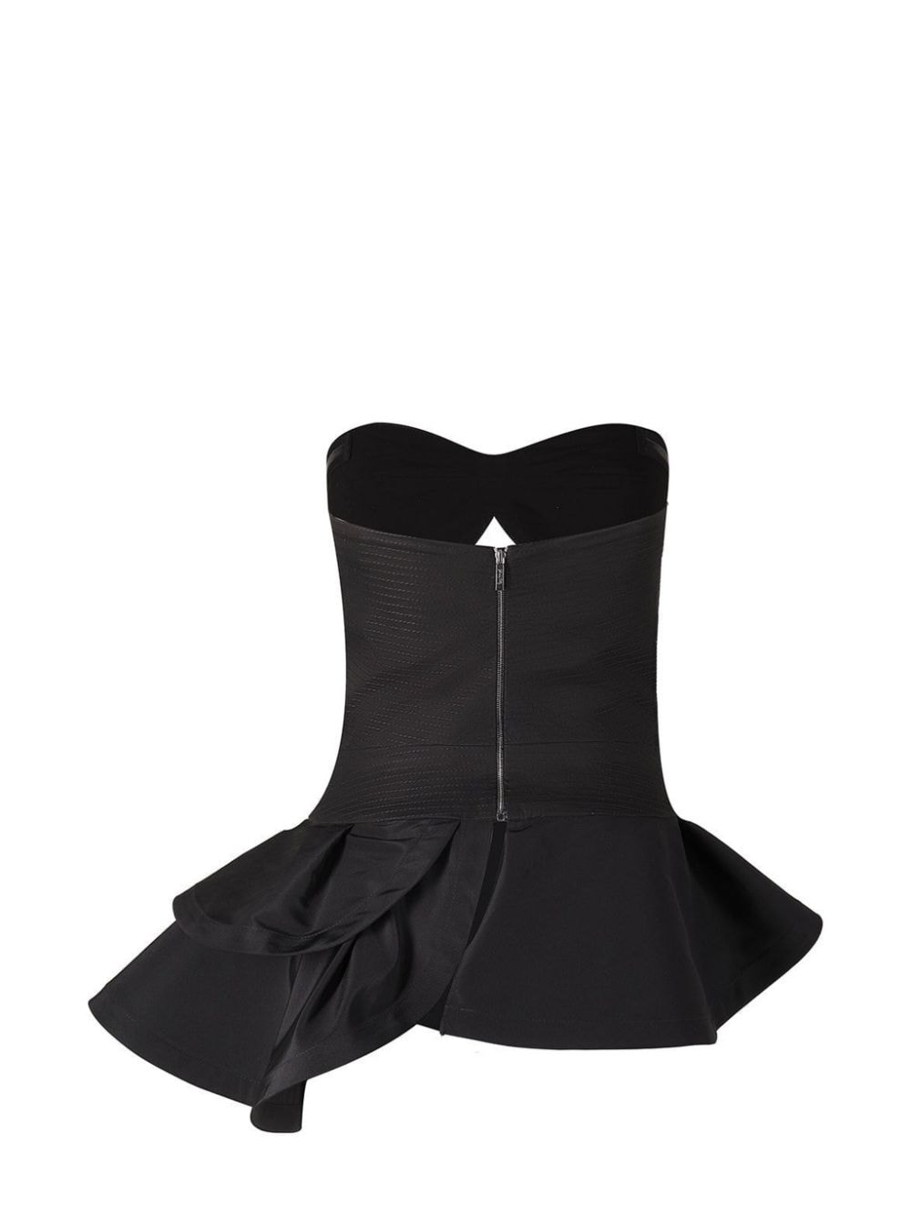 Shop Johanna Ortiz Musette Strapless Top In Black