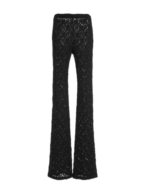Chloé lace-knit flared trousers
