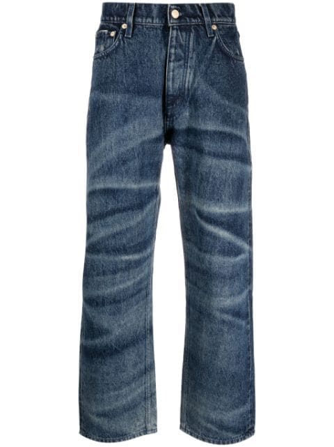 EYTYS logo-patch cotton wide-leg jeans 