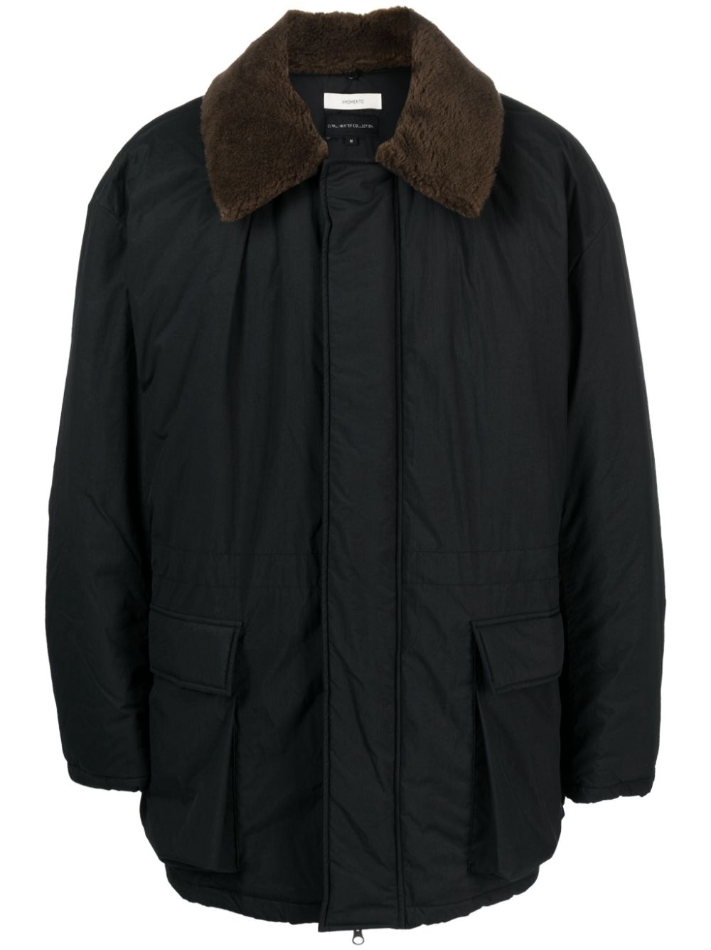 AMOMENTO FAUX FUR-COLLAR PADDED JACKET