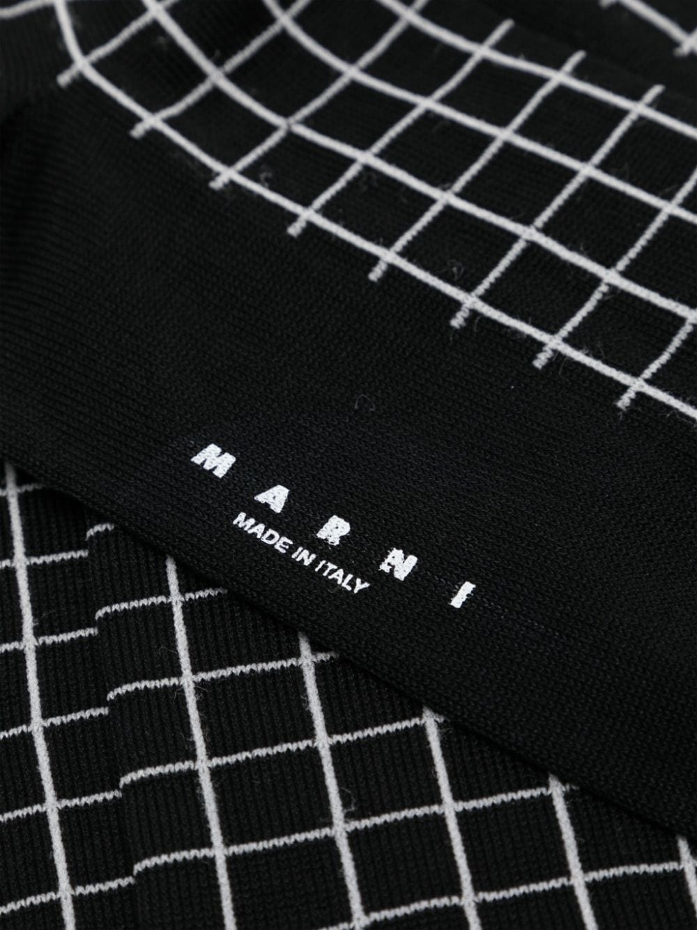 Marni checked mid-calf socks - Zwart