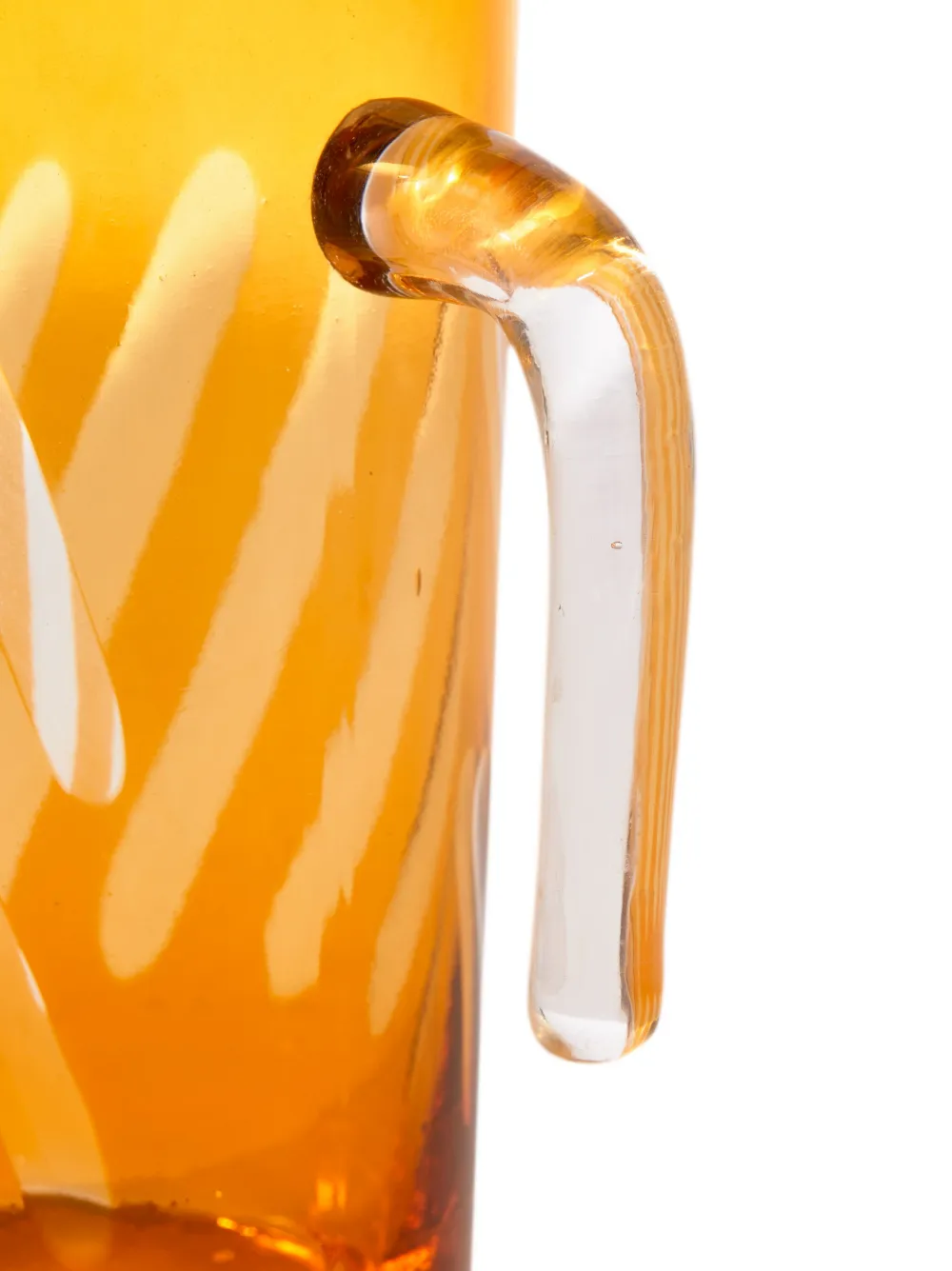 Polspotten Tubular Glass Pitcher In Orange