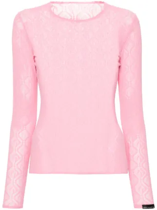 Marine Serre Moon Diamant-jacquard Top | Pink | FARFETCH Marine Serre Moon Diamant-jacquard Top | Pink | FARFETCH