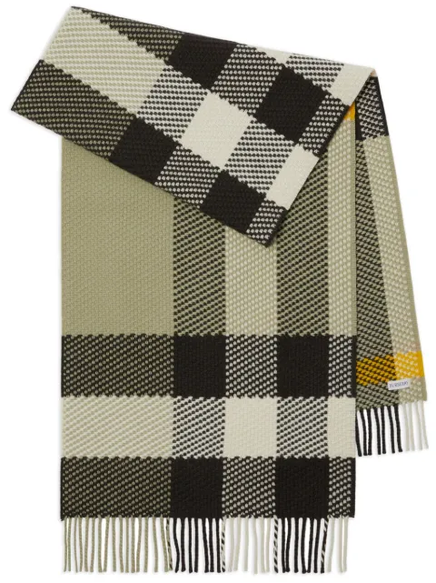 Burberry Cachecol de lã com padronagem xadrez