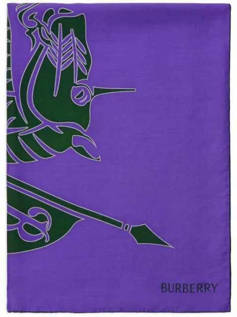 Burberry Lenço com motivo Equestrian Knight