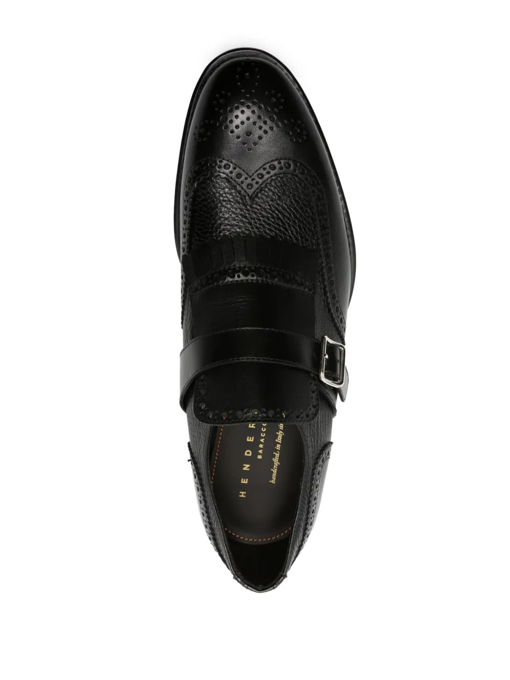 Henderson Baracco Fringe-detail Monk Shoes In Black