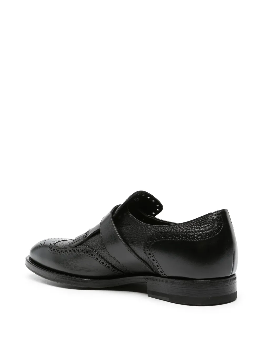 Shop Henderson Baracco Fringe-detail Monk Shoes In Black