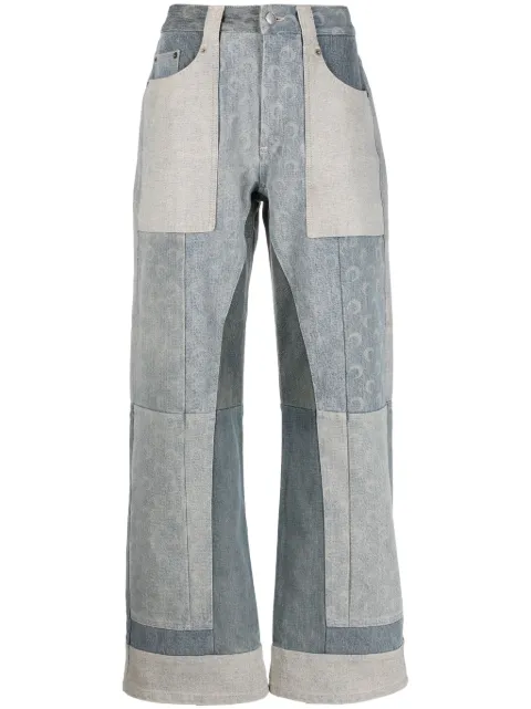 Marine Serre Regenerated wide-leg jeans